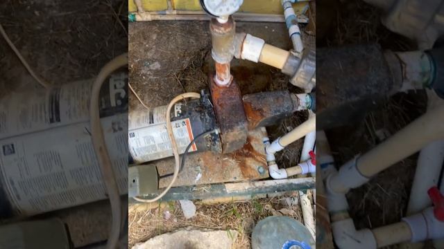 Change out old pressure gage & pipe parts смотреть онлайн