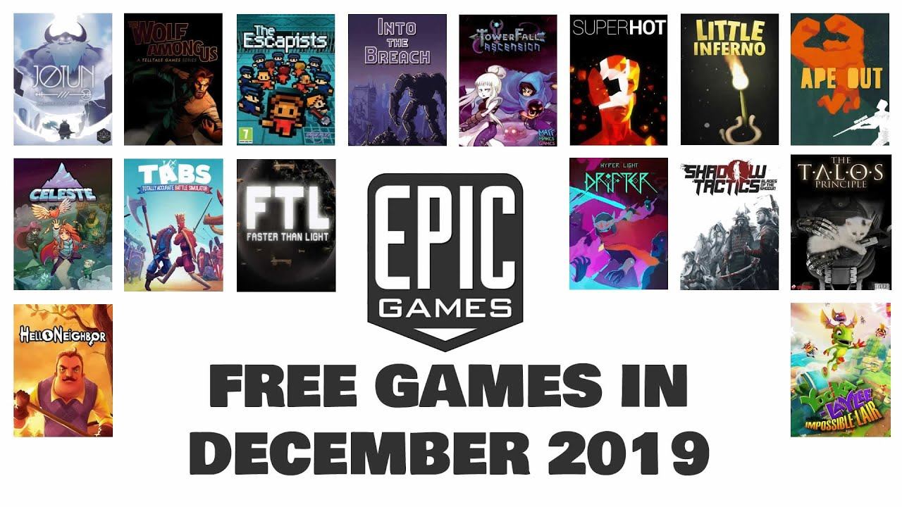 FREE GAMES from Epic Store IN DECEMBER 2019 смотреть онлайн