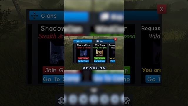 #shortsДобыча в Коты Воители Обновление 2023 Роблокс - Roblox Warrior Cats Ultimate Edition Prey смотреть онлайн