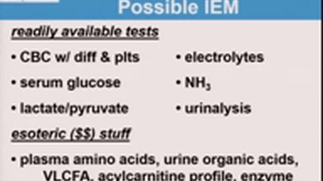 Inborn errors of metabolism смотреть онлайн