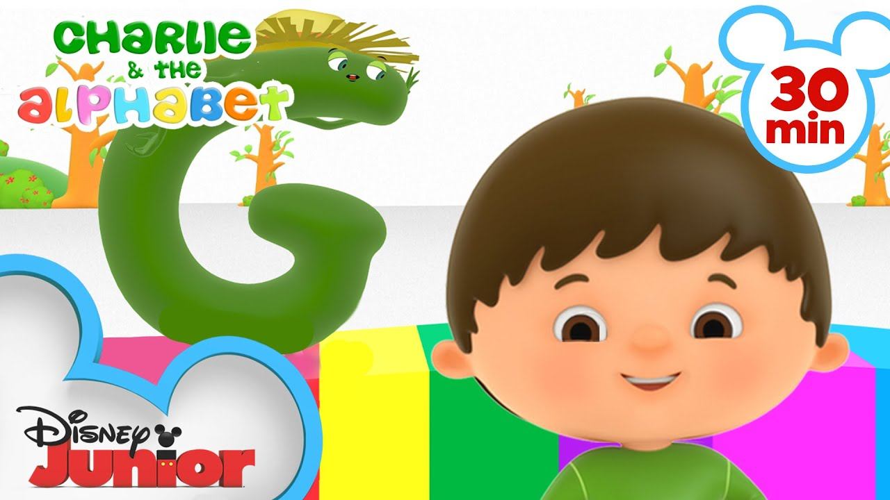 Charlie Meets the Letters G, H, I, J, K & L | Part 2 | Kids Songs and Nursery Rhymes @disneyjr смотреть онлайн