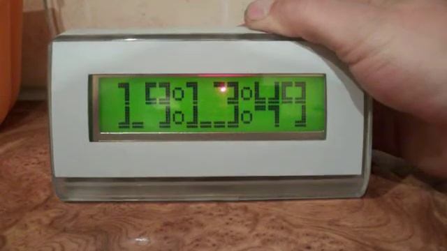 Часы, календарь, термометр на LCD 1602 смотреть онлайн