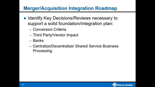 Planning a Successful IT Integration Roadmap after a Merger or Acquisition смотреть онлайн
