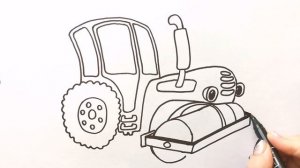 Как нарисовать ТРАКТОР КАТОК для детей / Нарисуй Ка