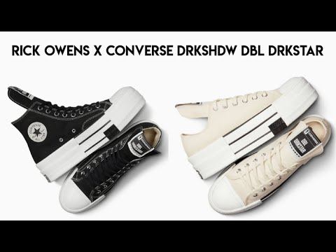 Rick Owens X Converse DRKSHDW DBL DRKSTAR Low