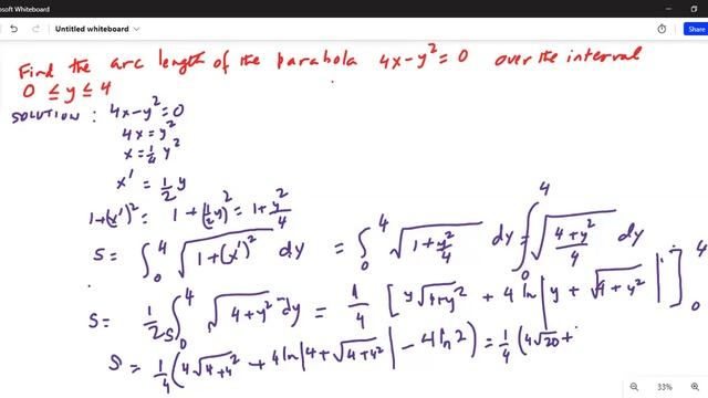 Arc length of a parabola смотреть онлайн
