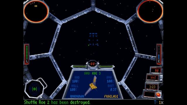 Tie Fighter 1994 GoG Version Gameplay - Campaign 1 Mission 1 - No Commentary смотреть онлайн