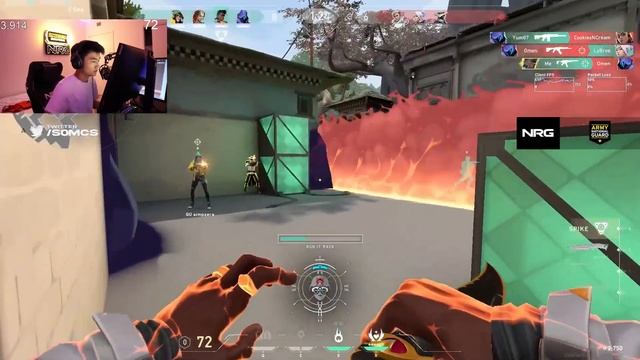 SOMCS HARD CARRYING NRG FNS IN RADIANT RANKED | VALORANT