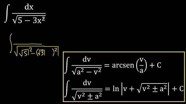 integrales aplicando formulas . integral de dx/raiz(5 - 3x^2) , uso de tablas de integracion смотреть онлайн