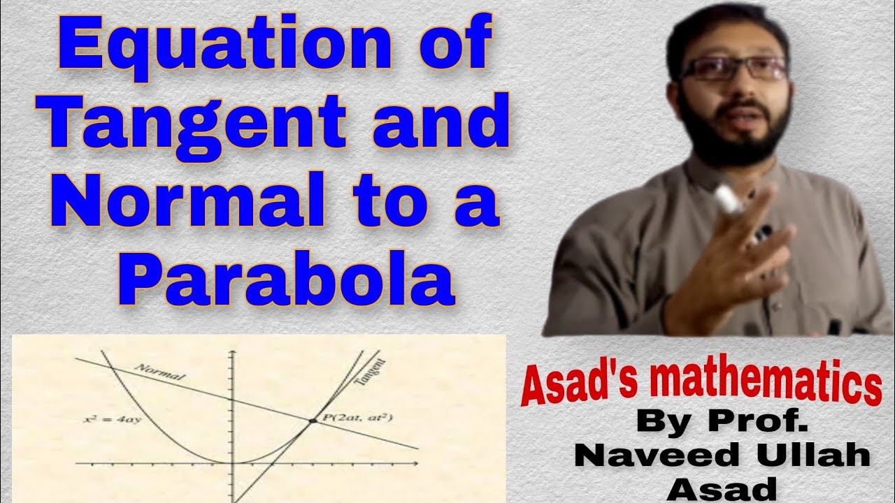 Equation Of Tangent And Normal To A Parabola смотреть онлайн