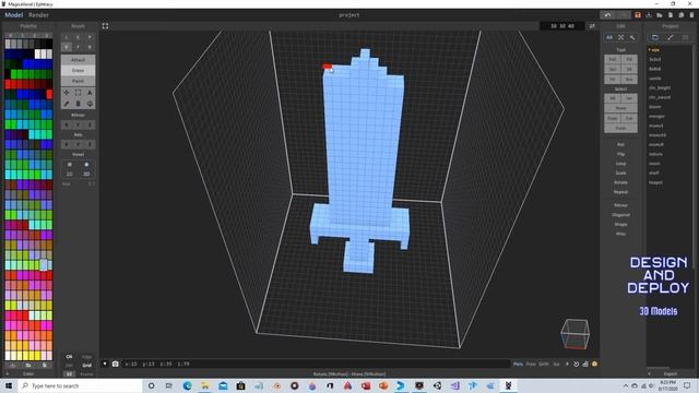 MagicaVoxel - Sword Tutorial смотреть онлайн