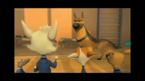 Space Dogs Belka Meets Kazbek scene