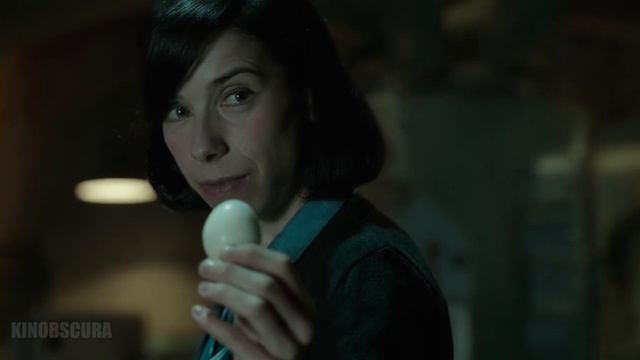 The Shape Of Water (2017) - Elisa Feeding Egg To Amphibious Creature