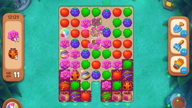 GardenScapes уровень 12129 без бустеров