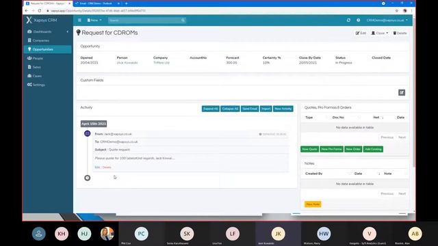 Xapsys CRM Short Demo - Sage Demo Sessions Small Segment 20th April 2021 смотреть онлайн