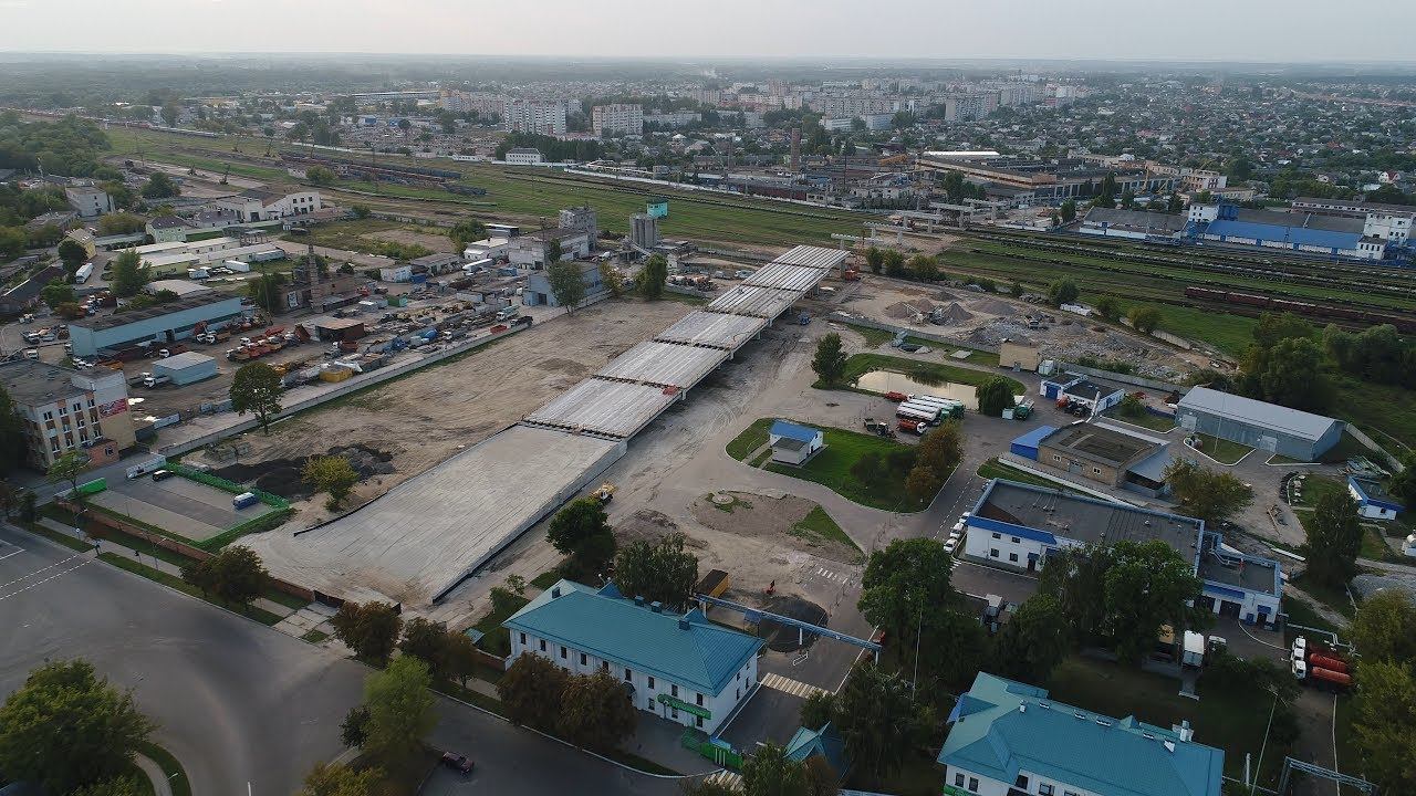 Строительство путепровода Зубачёва - Поплавского. Брест смотреть онлайн