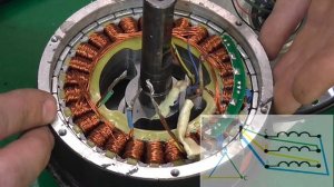 Перекоммутация обмоток мотор колеса из звезды в треугольник. Тест и замеры