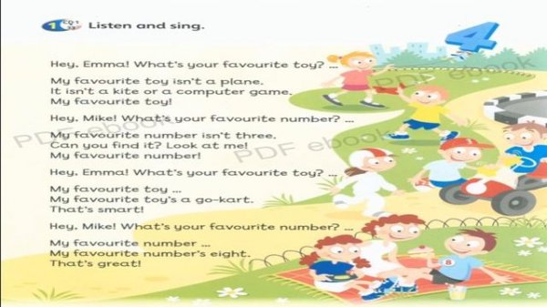 Super Minds Student Book 1 Unit 2 page 24 Audio 33 Let's Play Listen and Sing