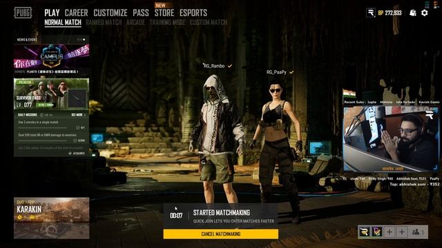 PUBG PC Live Stream | RG RAMBO LIVE India 🔴 | Patch 8.3 Update | Follow me on !insta | смотреть онлайн