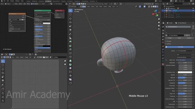 how to design a character in the blender for beginners part-27 ।। Amir Academy смотреть онлайн