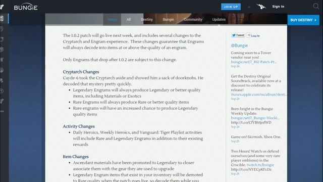 DESTINY 1.02 Patch Preview - Legendary Engram & Cryptarch Overhaul! | WikiGameGuides смотреть онлайн