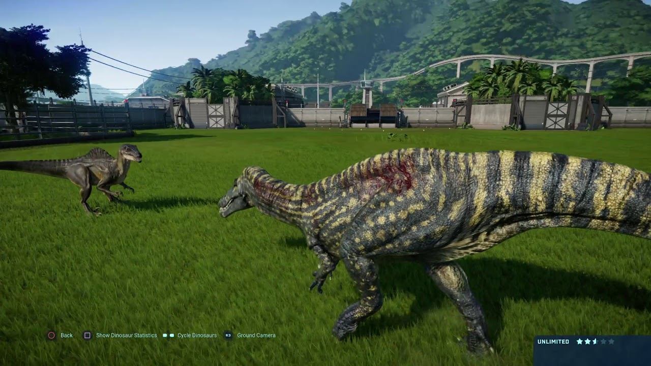 Jurassic World Evolution: Spinoraptor Vs Suchomimus (Base Genome)