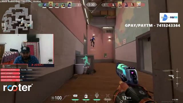 🔴VALORANT LIVESTREAM | FULL GRIND BAZZI | #FACECAM | GAMER BOY. смотреть онлайн