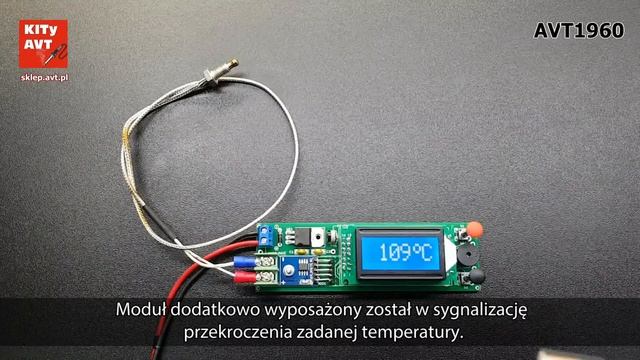 AVT1960 - Termometr z termoparą i alarmem смотреть онлайн