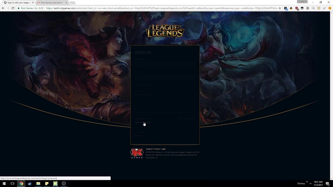 League of Legends Forgot Username / Password Issues смотреть онлайн