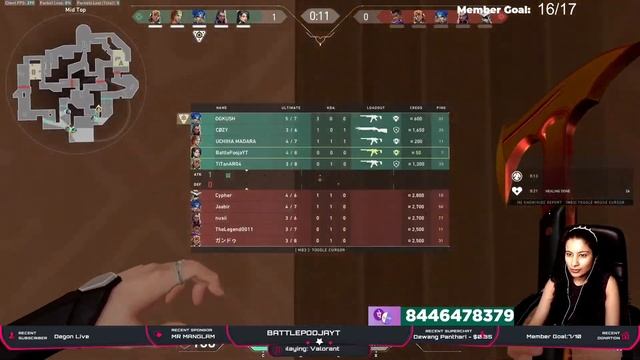 VALORANT LIVE STREAM || "Power's out." || !discord !id !insta !pointshelp #valorantindia #girlgamer смотреть онлайн