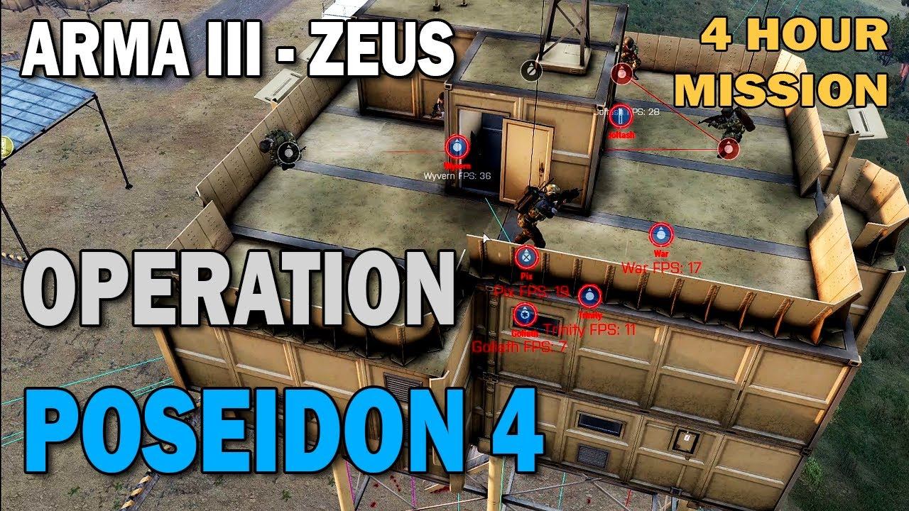 ARMA 3 Zeus - Operation Poseidon 4 - Combined Arms Assault - Part 1/2 смотреть онлайн