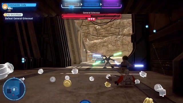 Lego Star Wars - Commander Cody fights Grievous and gets TRUE JEDI!!! смотреть онлайн
