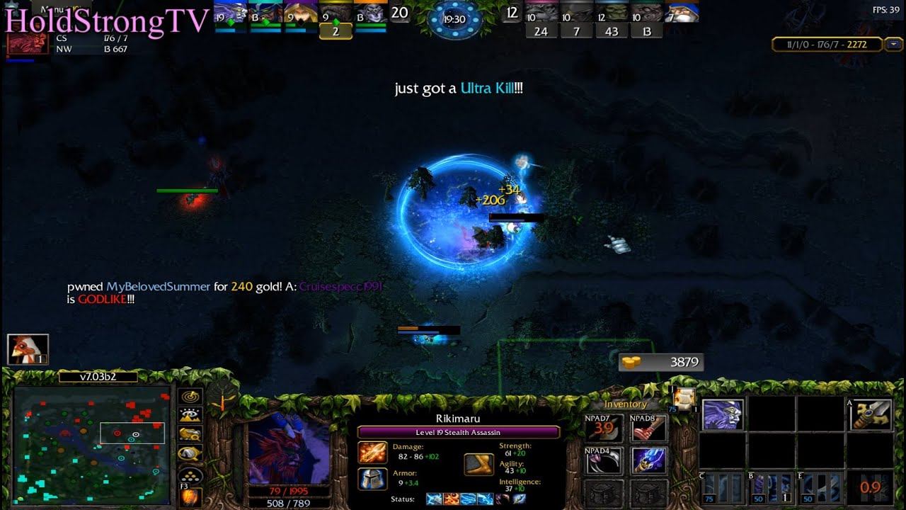 DOTA 1 Rikimaru Stealth Assassin Beyond GODLIKE #5 + ULTRA KILL смотреть онлайн