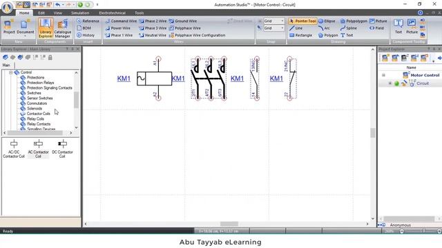 DOL Starter in Automation Studio I Magnet-Contactor Building I Learn Automation Studio I Class No смотреть онлайн