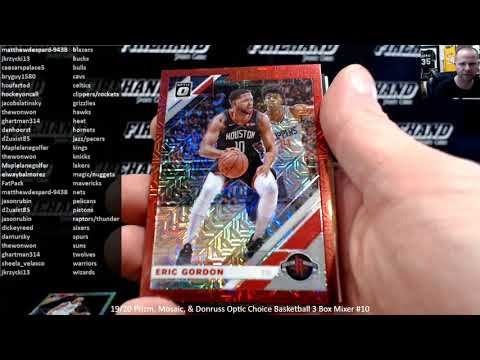 19/20 Prizm, Mosaic, & Donruss Optic Choice Basketball 3 Box Mixer #10 ~ 7/25/20 смотреть онлайн