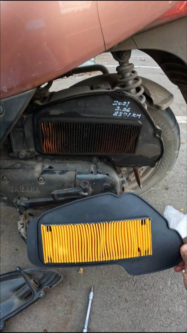 Замена фильтра на скутере смотреть онлайн