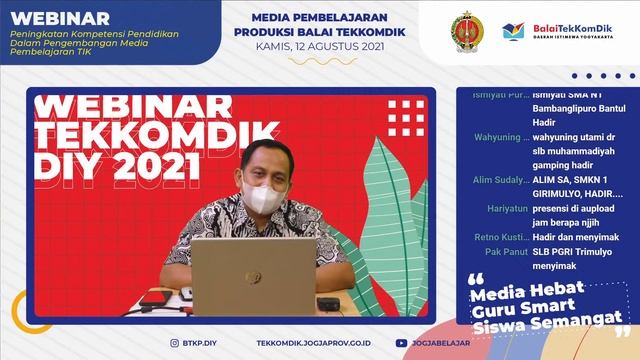 Webinar Media Hebat, Guru Smart dan Siswa Semangat SERI 2 - Balai Tekkomdik DIY смотреть онлайн