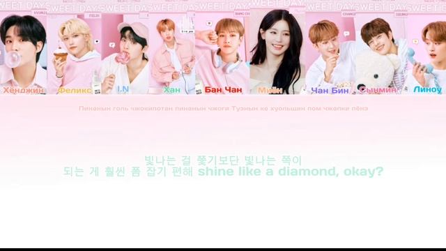 S-CLASS -STRAY KIDS AND GI-DLE ver.-9 member тексткараоке gidlestraykidssclass