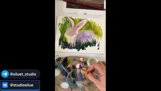 ПИШЕМ ЭТЮД ЗАЙЧИКА смотреть онлайн