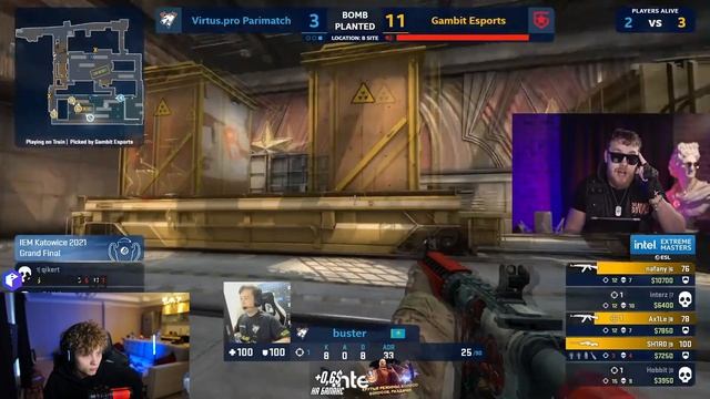 ПОКА Смотрит РАЙЗ: "GAMBIT - ЧЕМПИОНЫ IEM KATOWICE 2021" | ЧЕМПИОН KATOWICE УЧИЛСЯ ПО ЕГО ДЕМКАМ?! смотреть онлайн
