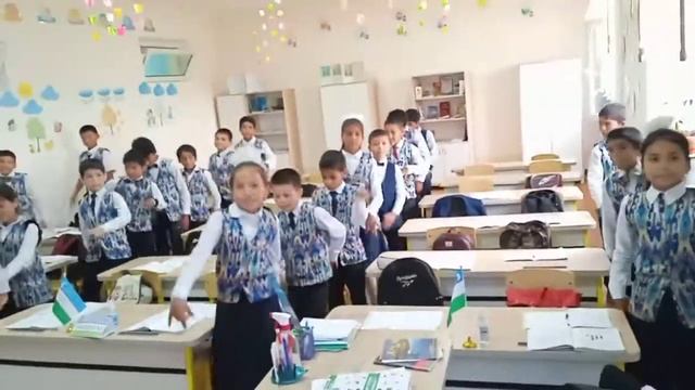 Paxtakor Tuman XTB Tasarrufidagi 20-maktabning  4-sinf Dars Jarayonidagi  Dam Olish Daqiqasi