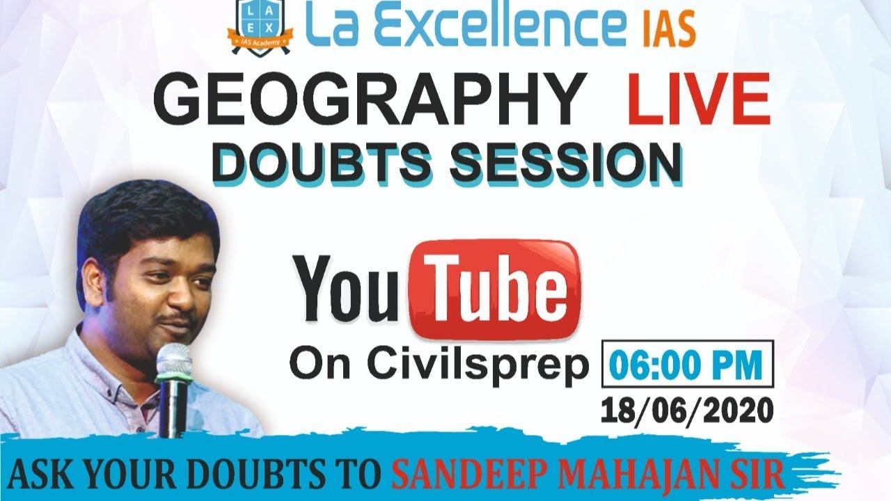 Geography Optional Enrichment Programme Live Doubt Session by Sandeep Mahajana Sir смотреть онлайн