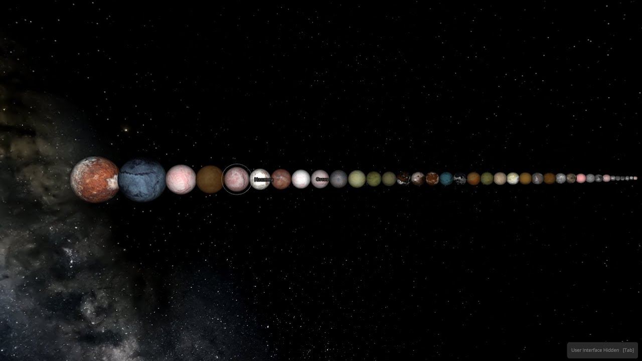 Dwarf Planets Size Comparison | Update 1.0 смотреть онлайн