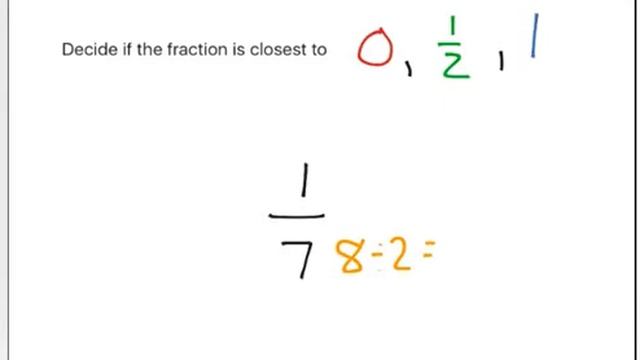 Comparing Fractions to zero, half or one смотреть онлайн