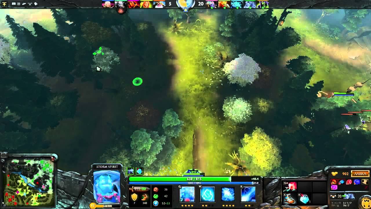 Сумасшедшие игры Дота 2 Storm Spirit смотреть онлайн