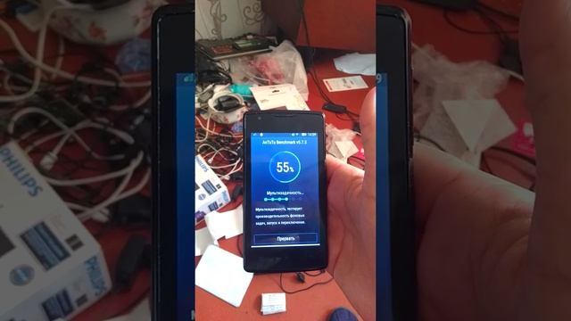 Lenovo A1000. тестирование в Antutu.