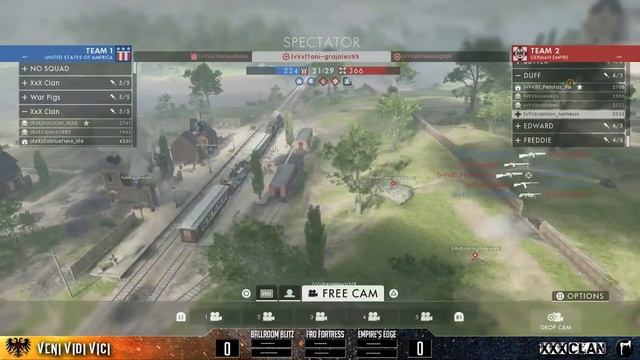 Battlefield 1 | Zero Hour Game #1 | XxX vs vVv смотреть онлайн