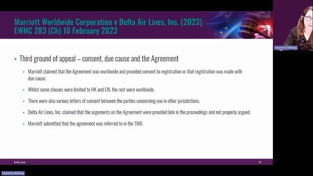 Webinar: 2023 Trade Mark and Design Update – Key UK and EU Case Law смотреть онлайн