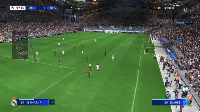 FIFA 23 - Modo Jogador [NEYMAR] | Olympique de Marseille vs Real Madrid | Champions League | PS5™ смотреть онлайн
