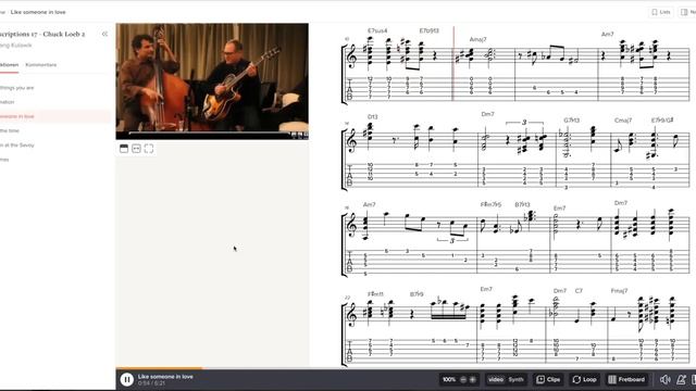 Chuck Loeb solos - Transcriptions 17 - demo смотреть онлайн